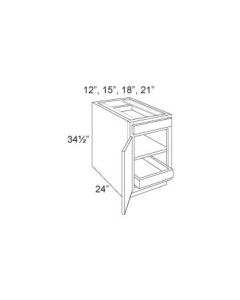 B12-ROT-1 - Base W/ One Roll Out Tray
